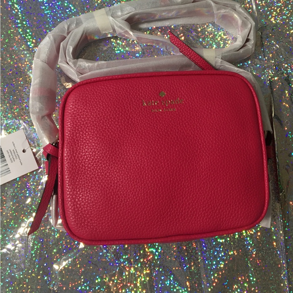 New with tags Kate spade mulberry street pebbled leather pink ruby